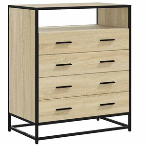 vidaXL Komoda, dąb sonoma, 70x41x83,5 cm, materiał drewnopochodny