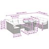 vidaXL Zestaw Sof na Ogr&oacute;d 11 pcs Brązowy i Kremowy polirattan