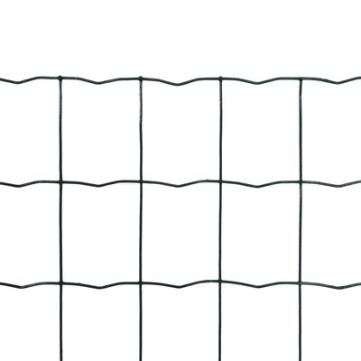 vidaXL Euro ogrodzenie, stalowe, 25 x 1,2 m, zielone