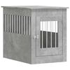 vidaXL Kojec dla psa, szary beton 55x80x68 cm, materiał drewnopochodny