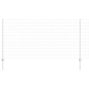 vidaXL Ogrodzenie Euro z słupkiem 10 x 1,2 m Stal ocynkowana srebrny
