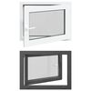 vidaXL Okno piwniczne typu tilt & turn RISOR 80 x 50 cm PVC i szkło