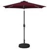 vidaXL Parasol ogrodowy z oświetleniem LED i podstawą 230 x 230 cm