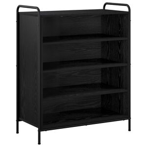 vidaXL Szafka na buty 76 x 36,5 x 93 cm Drewno inżynieryjne Czarny dąb