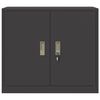 vidaXL Szafka do przechowywania Czarny 80 x 40 x 70 cm Stal