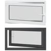 vidaXL Okno piwniczne typu tilt & turn RISOR 110 x 60 cm PVC i szkło