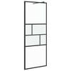 vidaXL Ściana prysznicowa typu walk-in Czarny 80 x 195 x 0,5 cm