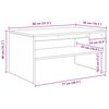 vidaXL Stolik kawowy Biały 80 x 50 x 40 cm Materiał drewnopochodny