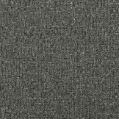vidaXL Rama łóżka z zagłówkiem, ciemnoszara, 160x200 cm, obita tkaniną