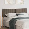 vidaXL Tapicerowane wezgłowie Z zagł&oacute;wkiem Brązowy i Taupe 160 cm