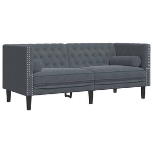 vidaXL Sofa Ciemnoszary 174 x 74,5 x 70,5 cm Aksamit