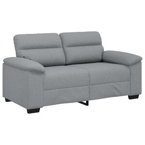 vidaXL Sofa 2-osobowa Jasnoszara 160x81x84 cm Tkanina
