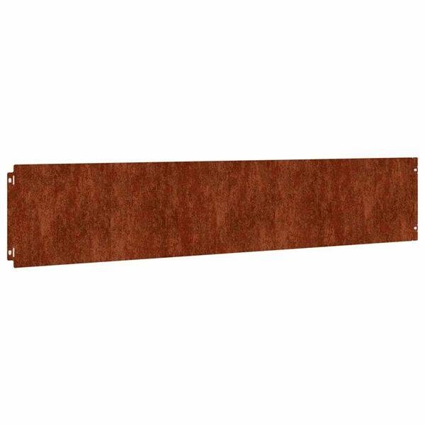 vidaXL Obrzeża trawnikowe, 10 szt., 20x103 cm, giętkie, stal Corten