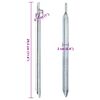 vidaXL Śledzie do namiotu, 24 szt., kształt V, 29,5 cm &Oslash;20 mm, stal