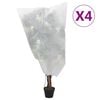 vidaXL Kaptury na rośliny, ze ściągaczami, 4 szt., 70 g/m&sup2;, 0,8x1,2 m