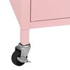 vidaXL Szafka, różowa, 60x35x56 cm, stalowa