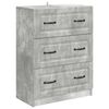 vidaXL Szafka z Szufladami Betonowy szary 66 x 34,5 x 87 cm