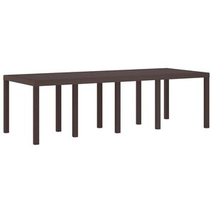 vidaXL St&oacute;ł Ogrodowy Brązowy 250 x 100 x 73 cm polirattan