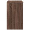 vidaXL Toaletka z lustrem, brązowy dąb, 73x46,5x120 cm