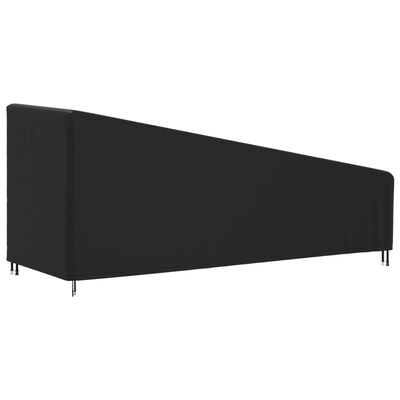vidaXL Pokrowiec na leżak, czarny, 195x76x40/80 cm, Oxford 420D