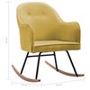 vidaXL Fotel bujany, musztardowy, tapicerowany aksamitem