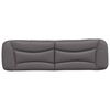 vidaXL Poduszka na wezgłowie, Hvar, szara, 180 cm, sztuczna sk&oacute;ra