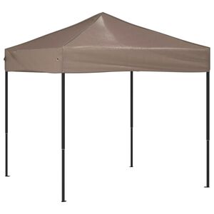 vidaXL Składany namiot imprezowy, taupe, 2x2 m