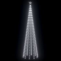 vidaXL Choinka stożkowa, 752 lampki LED, zimne białe, 160x500 cm