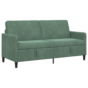 vidaXL Sofa z miejscem do przechowywania Zielony morski Poliester