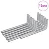 vidaXL Klucz Szesnastokątny 12 szt. srebrny 22 x 66 mm Stal