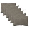 vidaXL Poszewka na poduszkę 6 pcs HEERLEN jasnoszary 40 x 60 cm Welur