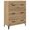 vidaXL Highboard z szufladą Dąb rzemieślniczy 69,5 x 34 x 180 cm