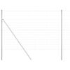 vidaXL Ogrodzenie spawane do mocowania w gruncie 25 x 1,6 m srebrny