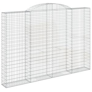 vidaXL Łukowaty kosz gabionowy 300x30x200/220 cm, galwanizowane żelazo