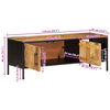 vidaXL Szafka pod TV, 110x35x40 cm, surowe lite drewno mango
