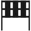 vidaXL Wezgłowie łóżka, czarne, 95,5x4x100 cm, lite drewno sosnowe