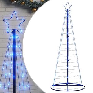 vidaXL Choinka LED 200 LED Niebieski 180 cm