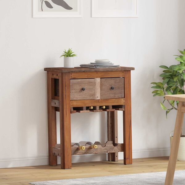 vidaXL Szafkowy Brązowy 60 x 30 x 70 cm Lite Drewno Recyklingowe