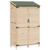 vidaXL Shed ogrodowy naturalny 106,5 x 56 x 176 cm Drewno Świerkowe