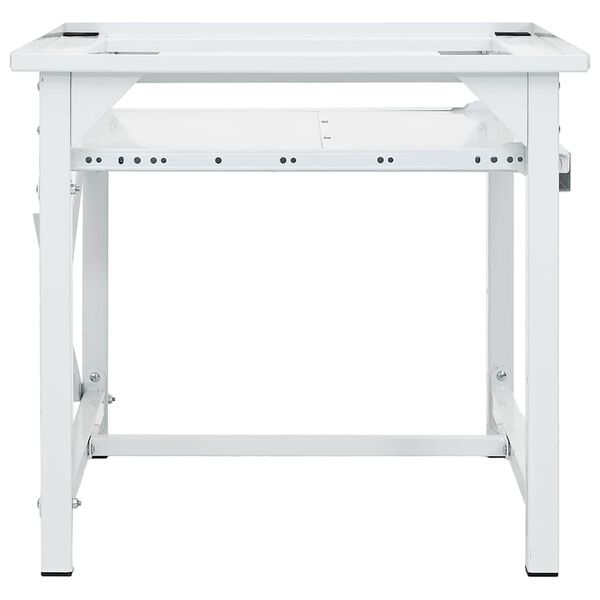 vidaXL Podest pod pralkę z p&oacute;łką, biały