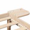 vidaXL Ramka ł&oacute;żka Naturalny 75 x 190 cm Lite drewno sosnowe