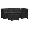 vidaXL Sofa ogrodowa dla 4 os&oacute;b z poduszkami w stylu rattanowym PP