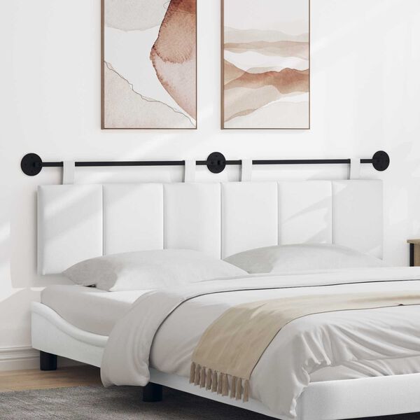 vidaXL Wisząca Głowa Paski Biały 190 x 55 x 5 cm tkanina