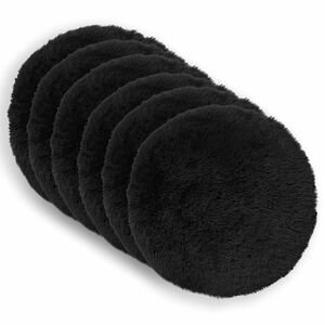 vidaXL Poduszka z poduszką HEERLEN 2 szt. Czarny Fleece PV