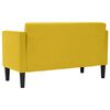 vidaXL Sofa dwuosobowa żółta 111 cm aksamitna
