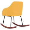 vidaXL Fotel bujany, ż&oacute;łty, tapicerowany aksamitem