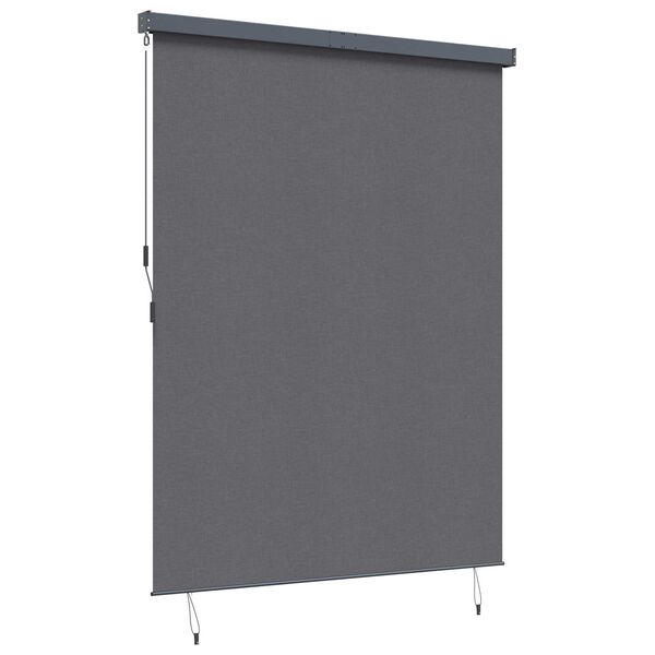 vidaXL Roleta z zasłonami Antracyt 200 x 250 cm Materiał i Aluminium