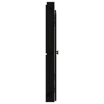 vidaXL Drzwi szafki kuchennej na zewnątrz, czarne, 50x9x82 cm, sosna