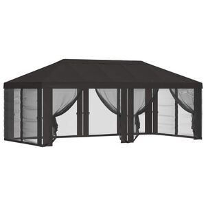 vidaXL Pokrywa daszku z ścianami bocznymi antracytowy 600,5 x 300,5 cm