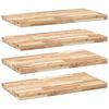 vidaXL P&oacute;łki ścienne, 4 szt., 100x40x4 cm, surowe lite drewno akacjowe